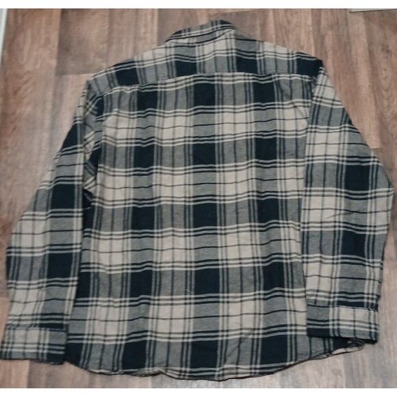 Sonoma Men's XXL Flannel Shirt NWT Plaid Black Tan L/S Button Up SuperSoft - Picture 5 of 9